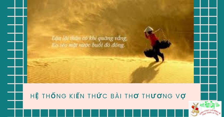 Hệ thống kiến thức bài thơ Thương Vợ Hệ thống kiến thức bài thơ Thương Vợ